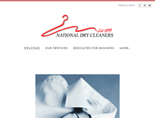 Tablet Screenshot of national-drycleaners.co.uk